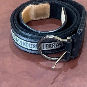 Salvatore Ferragamo Black Belt Bag